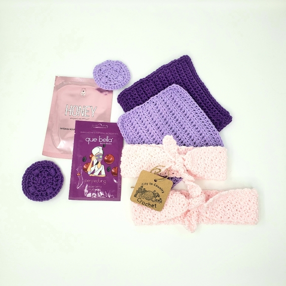 Hand Crafted Mom & Me Mini Spa Set Girl Toddler Wash Cloth 2T 3T 4T Cute - Picture 3 of 12